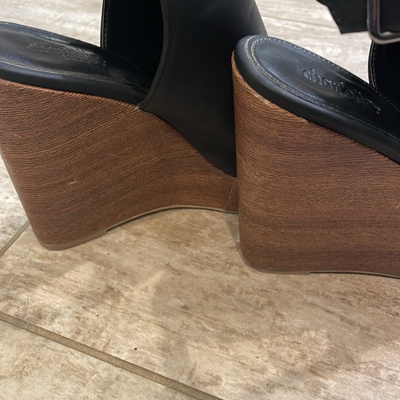 Black wedge sandals - Picture 6 of 6